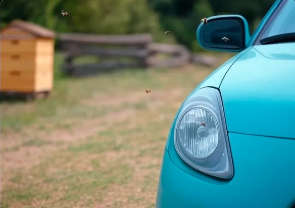 車の中や周辺に蜂がいる場合の安全な対処法