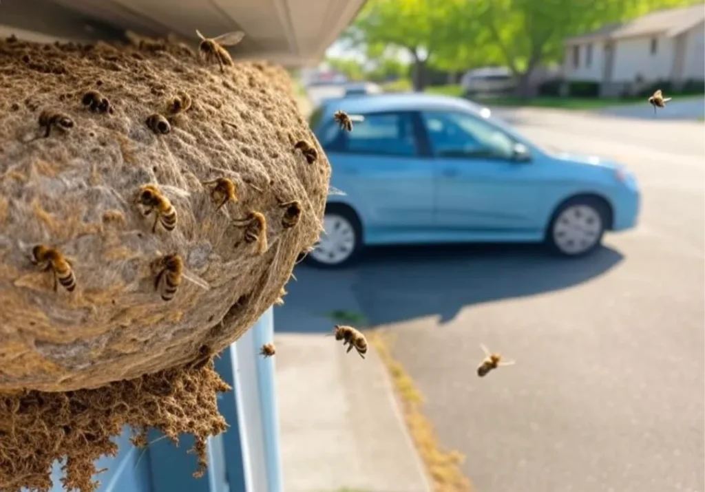 蜂が巣を作る可能性とその対処法