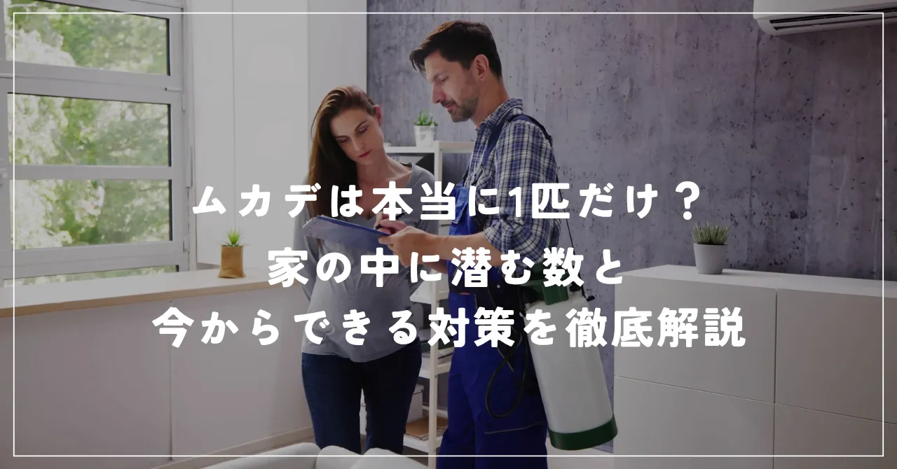 ムカデは本当に1匹だけ？家の中に潜む数と今からできる対策を徹底解説