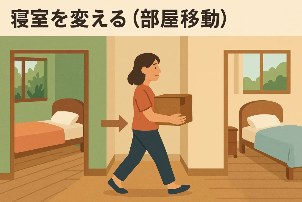 1. 寝室を変える(部屋移動)