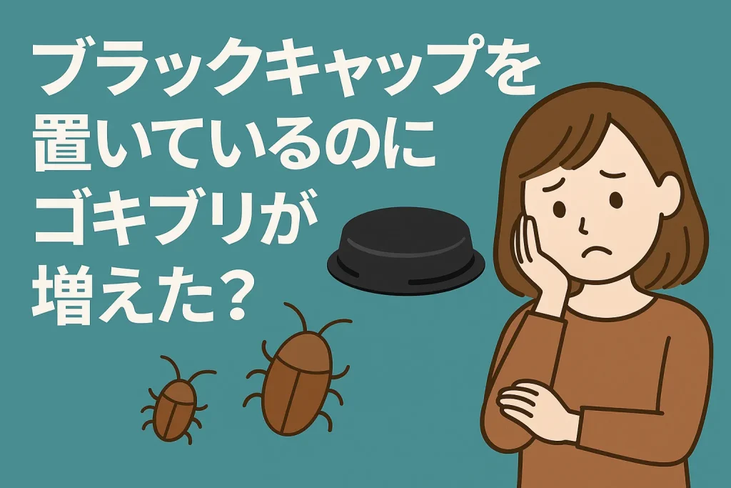 ブラックキャップを置いているのにゴキブリが増えた?