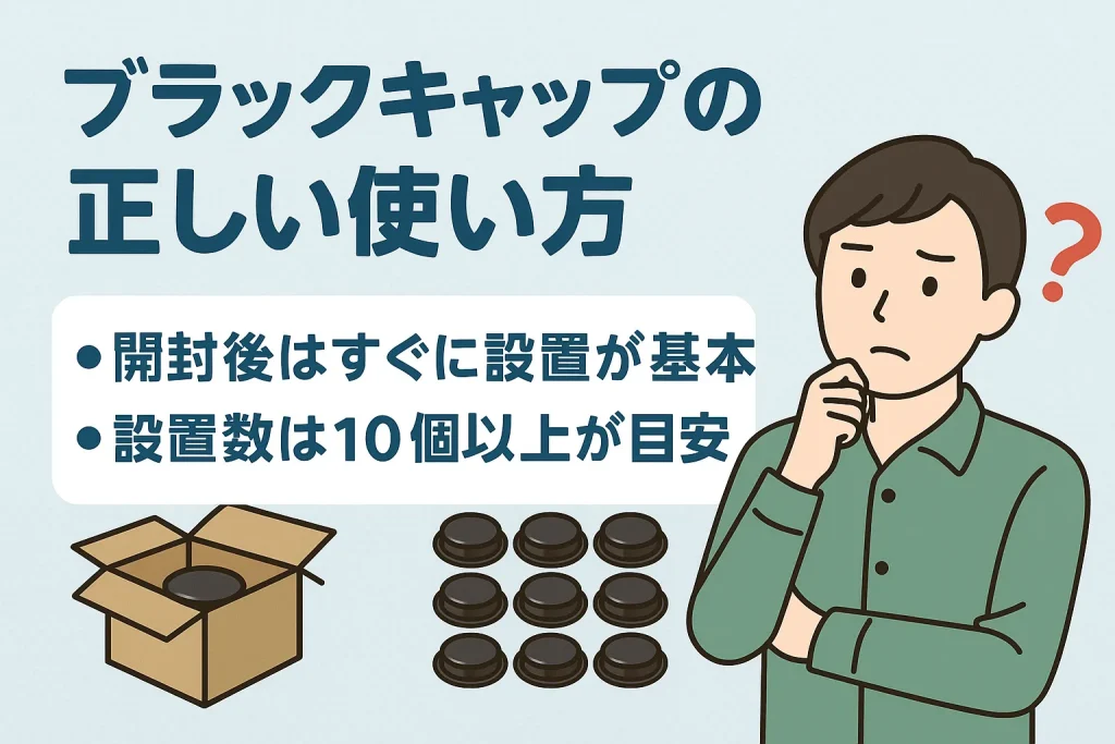 ブラックキャップの正しい使い方、実は間違っていませんか?