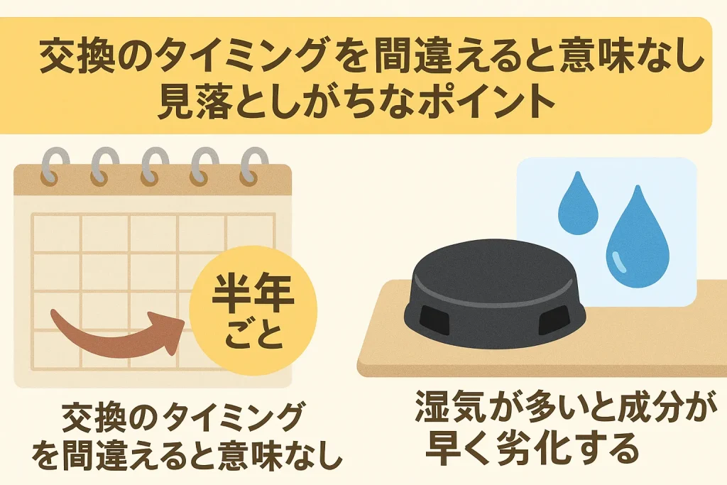 交換のタイミングを間違えると意味なし?見落としがちなポイント