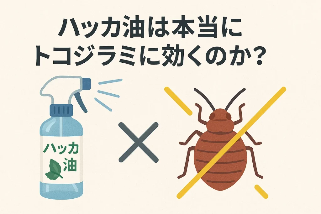 効果検証｜ハッカ油は本当にトコジラミに効くのか？