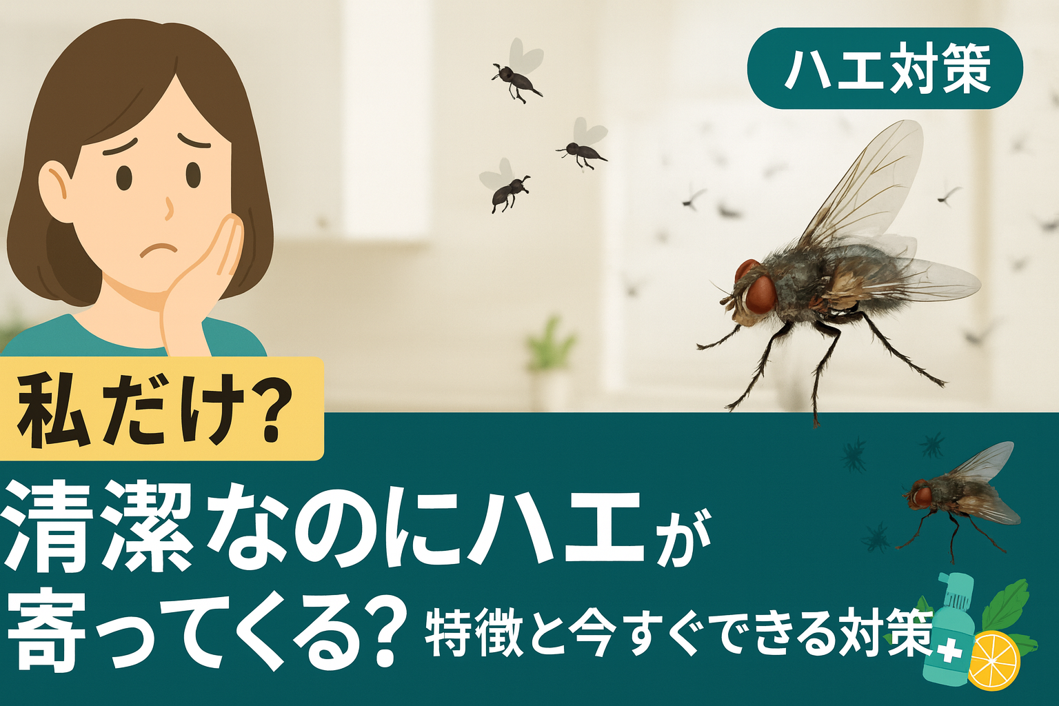 「私だけ？」清潔なのにハエが寄ってくる人の特徴と今すぐできる対策