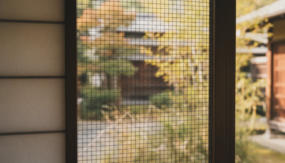 網戸による蚊の侵入防止対策