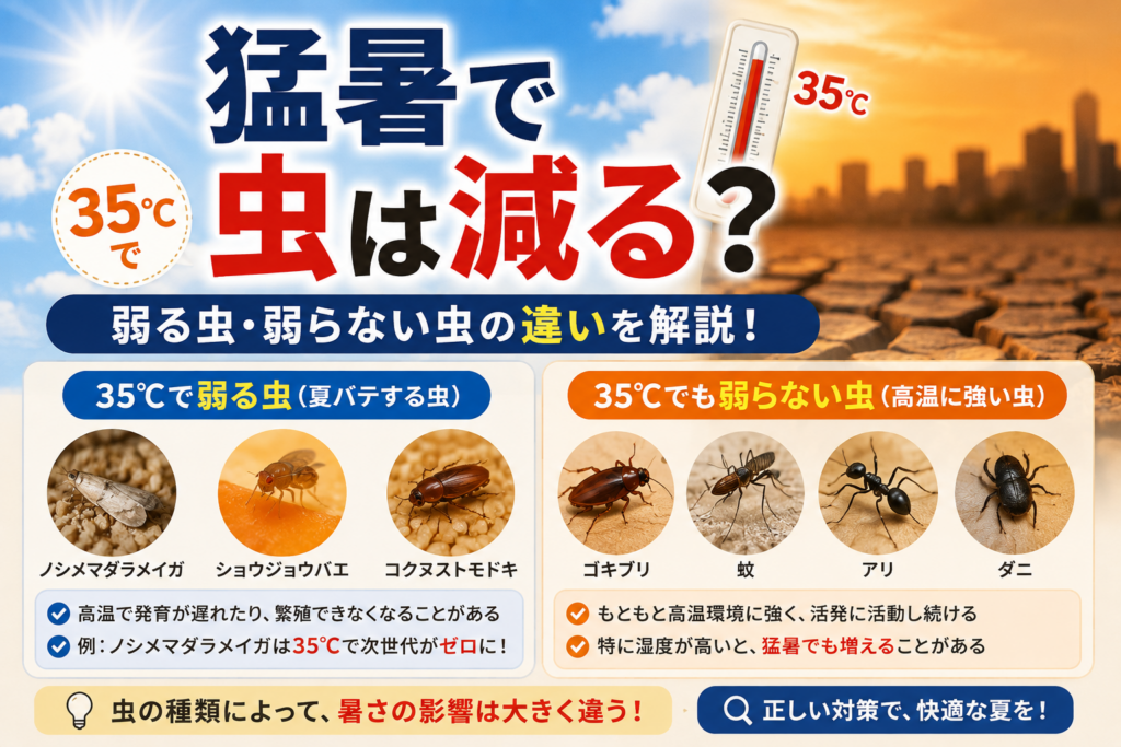 35℃で「夏バテ」する虫は実際にいる