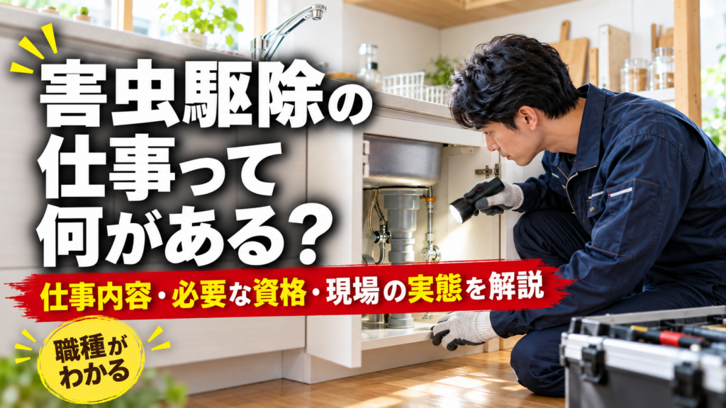 害虫駆除に関わる仕事は何がある？仕事内容や必要な資格、現場の実態を解説