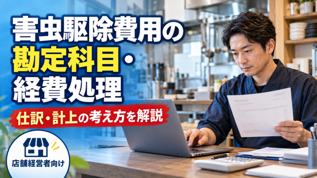 害虫駆除の費用はどの勘定科目?仕訳例や経費にする際の注意点を解説